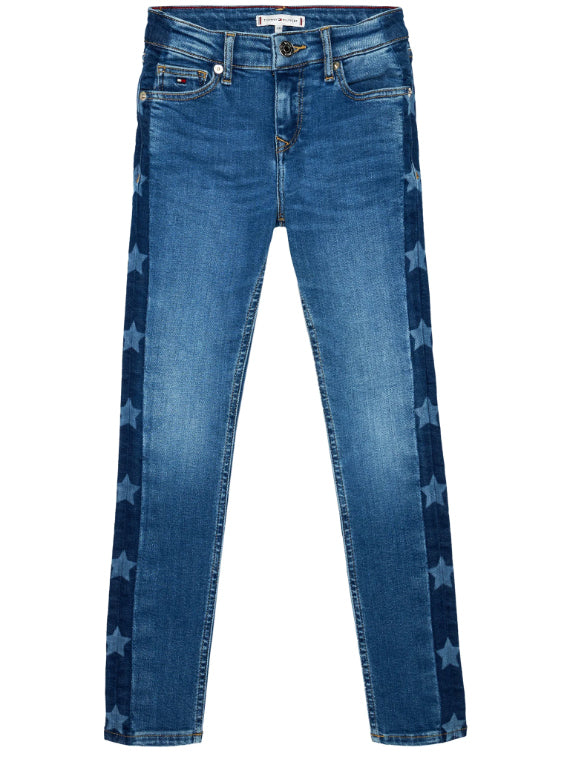 Tommy hilfiger Girls nora star print skinny fit jeans
