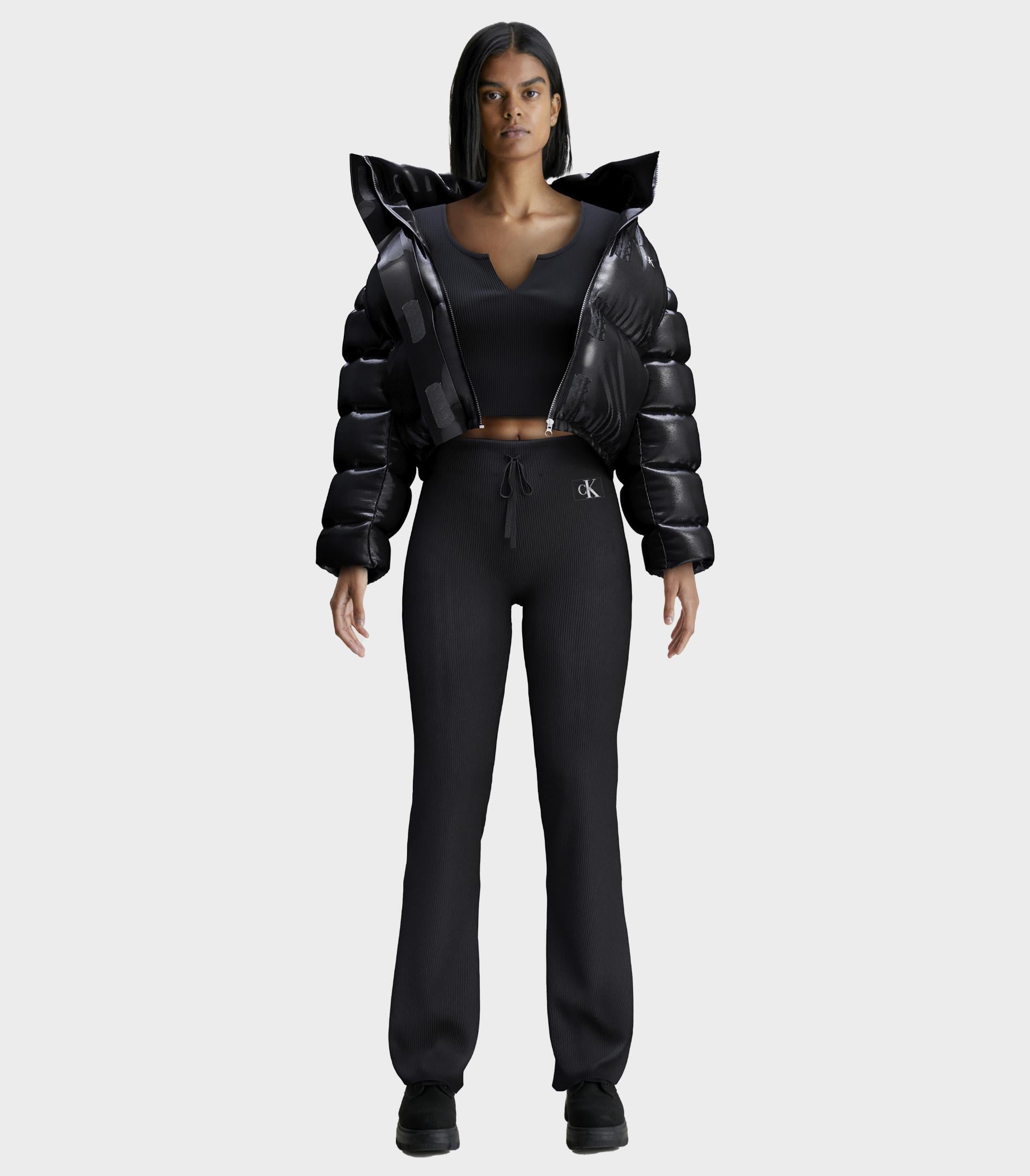 Calvin Klein Jeans Cropped Shiny Puffer - Main Image