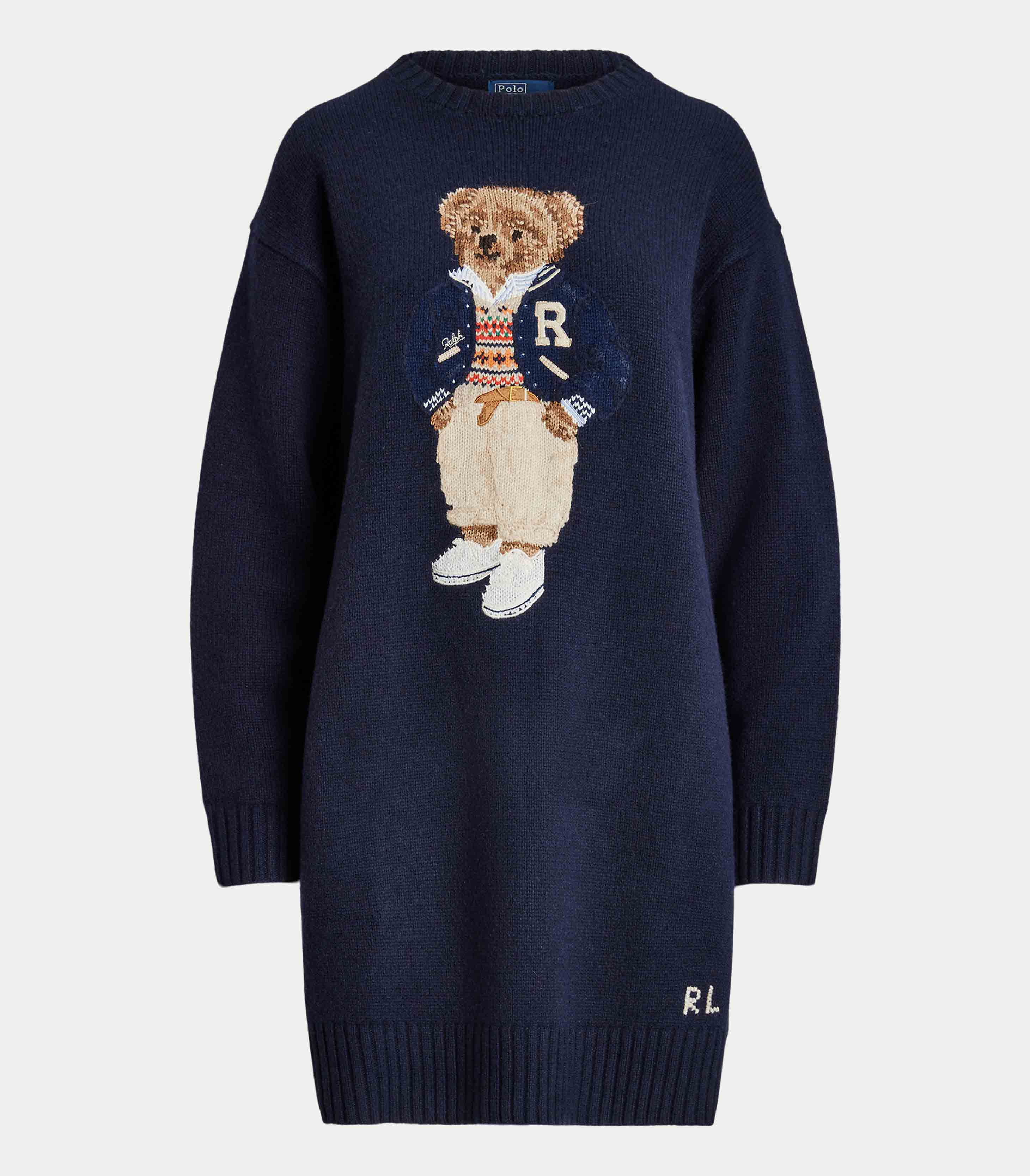 Polo Ralph Lauren Dress with Polo Bear in wool and cashmere