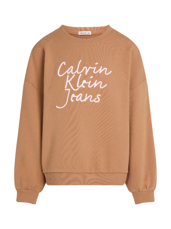 Calvin Klein Girls Regular Fit Felpa Sweatshirt