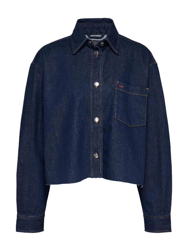 Tommy Hilfiger Jeans Crop Denim Shirt - Main Image