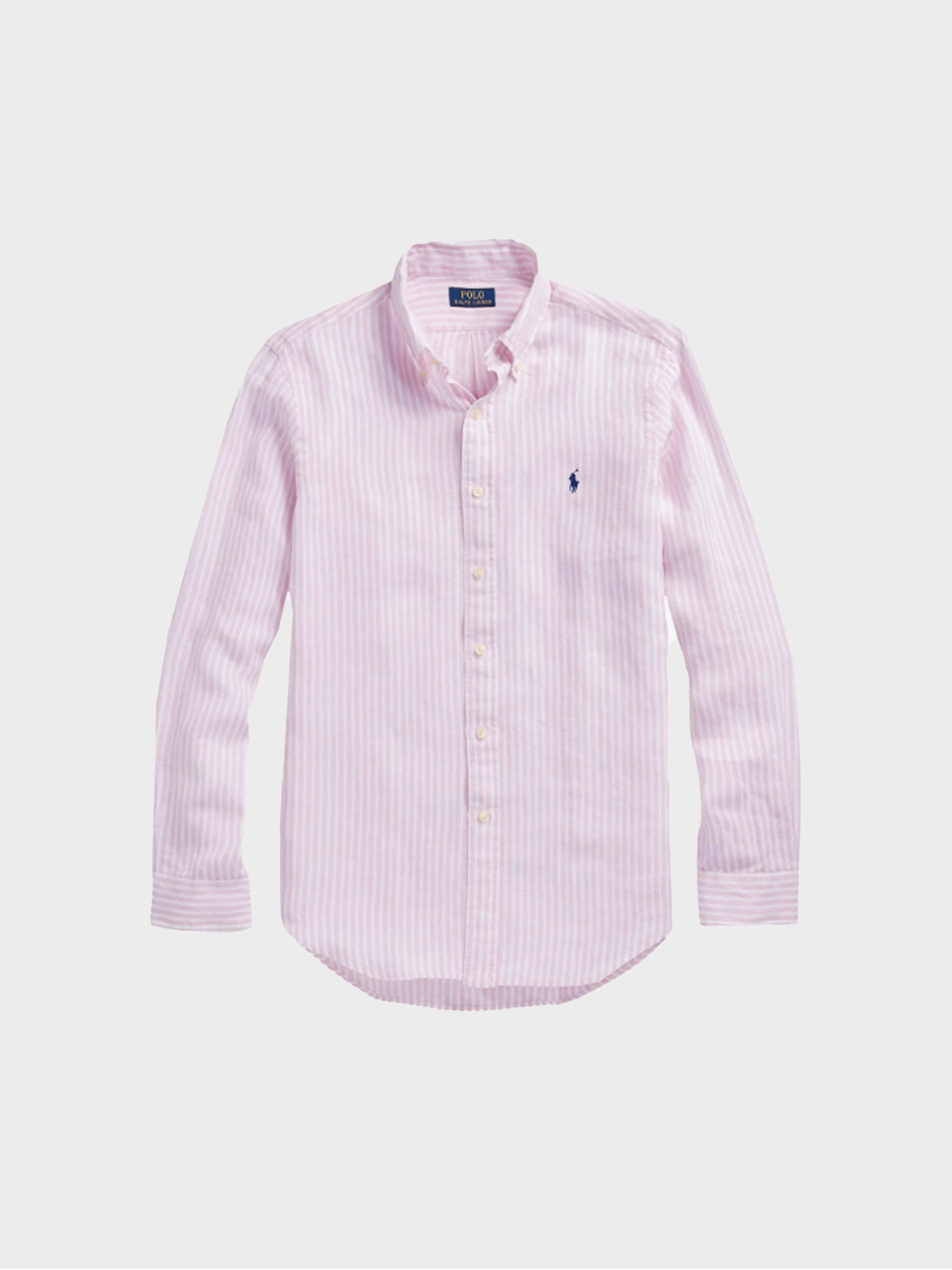 Polo Ralph Lauren Linen Striped Custom Fit Shirt – O'five Egypt