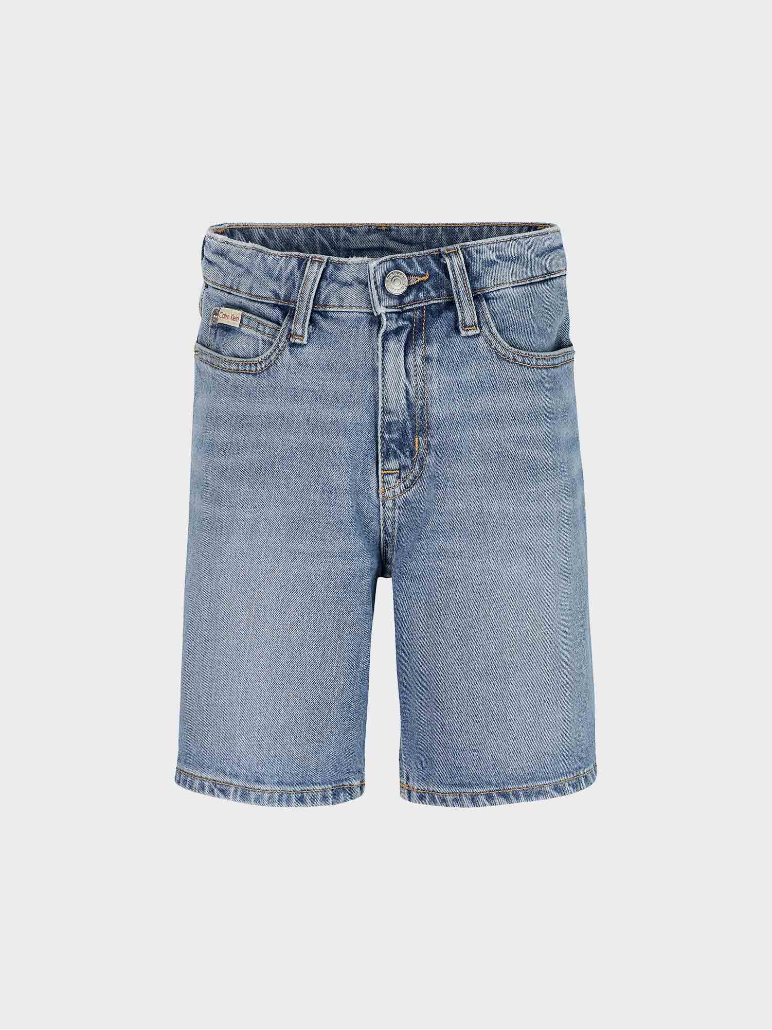 Calvin Klein Girls' Denim Plain Shorts - Main Image