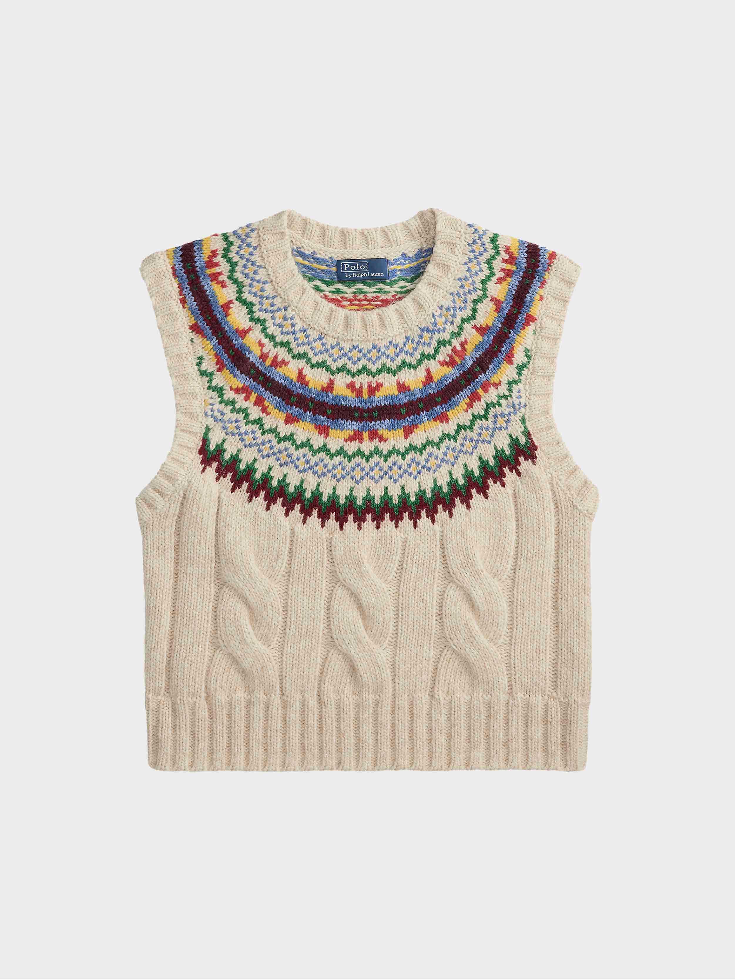 Polo Ralph Lauren Women's Fair Isle-Yoke Sleeveless Jumper