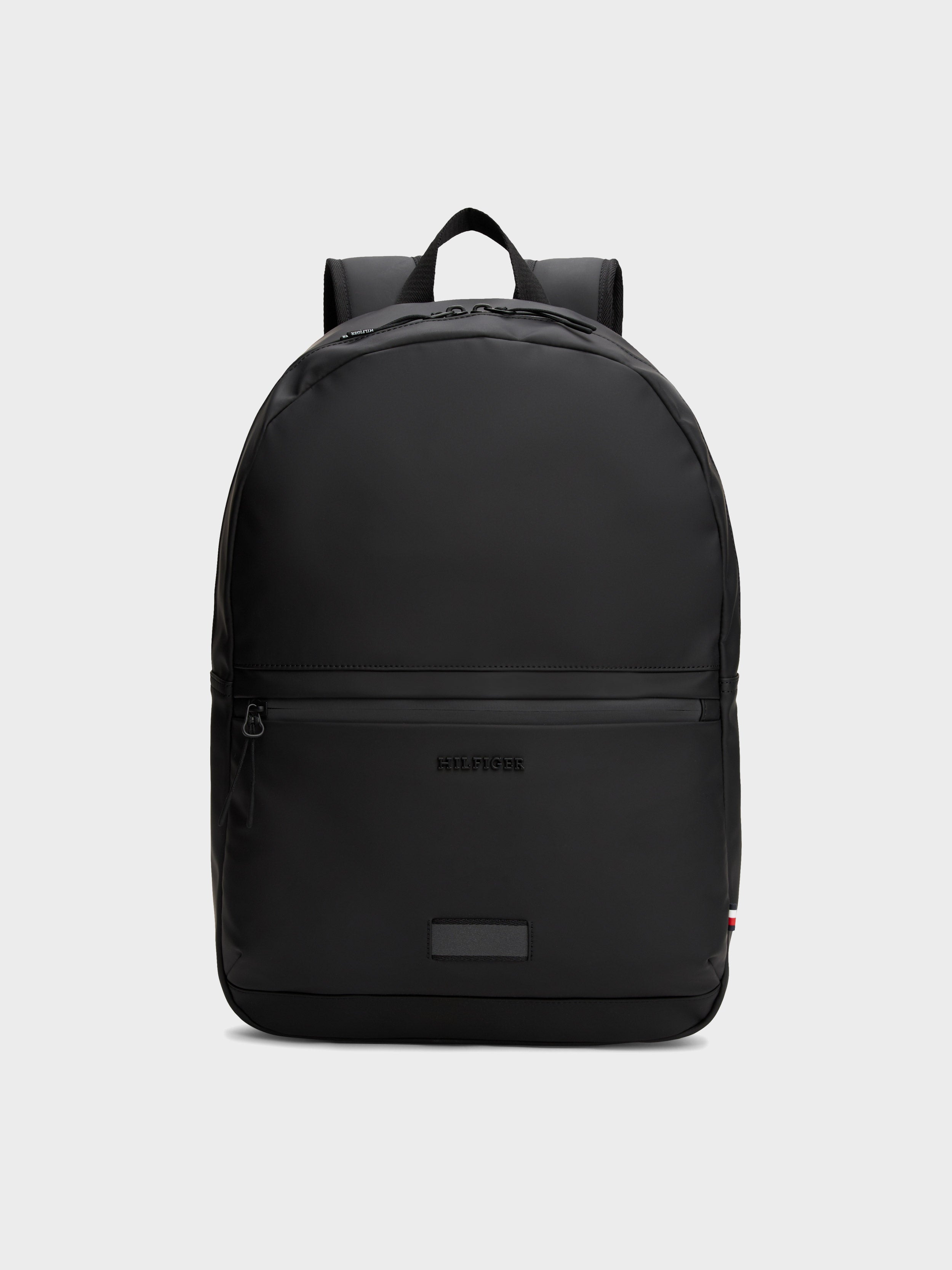 Tommy Hilfiger Men's Textured Logo Smooth Dome Backpack – O'five