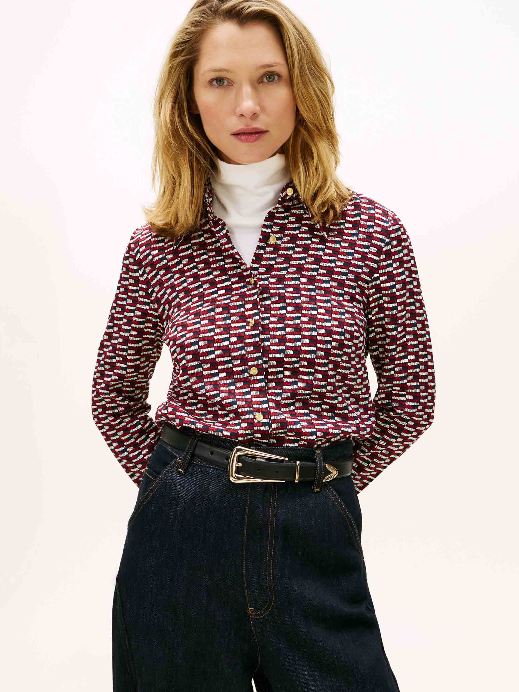 Logo Print Navy