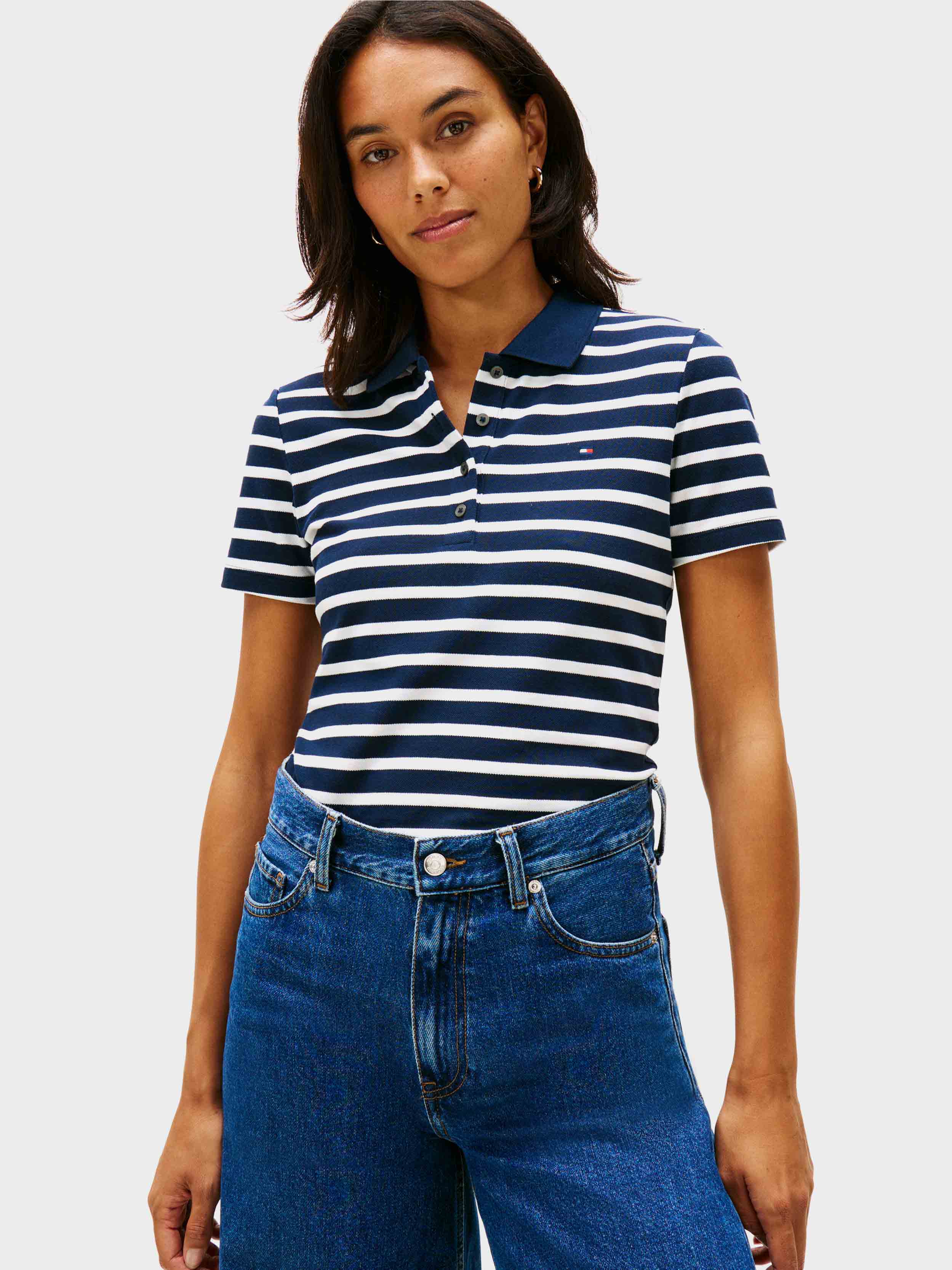 Navy \ White stripe