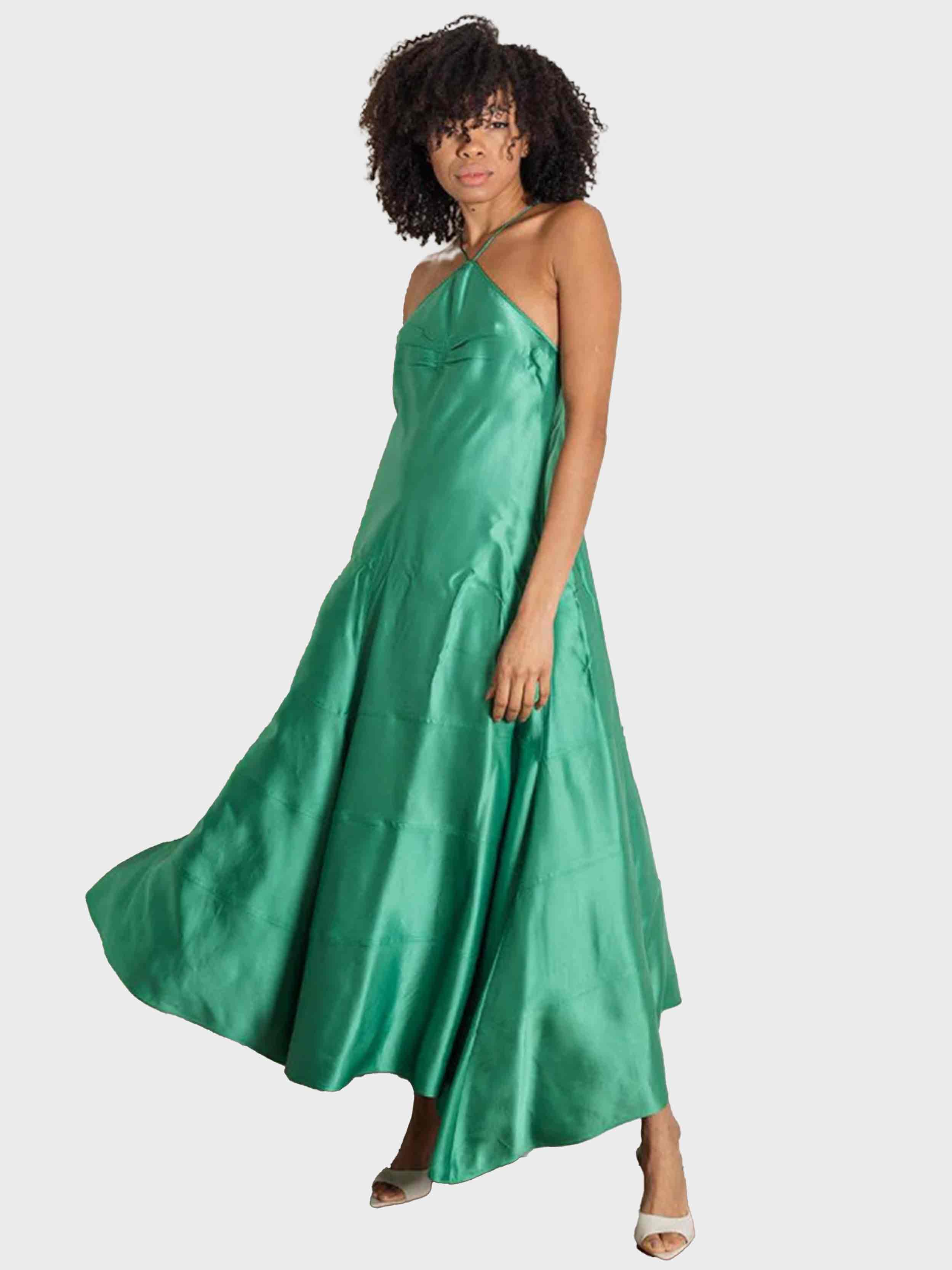 n21 green dress N21