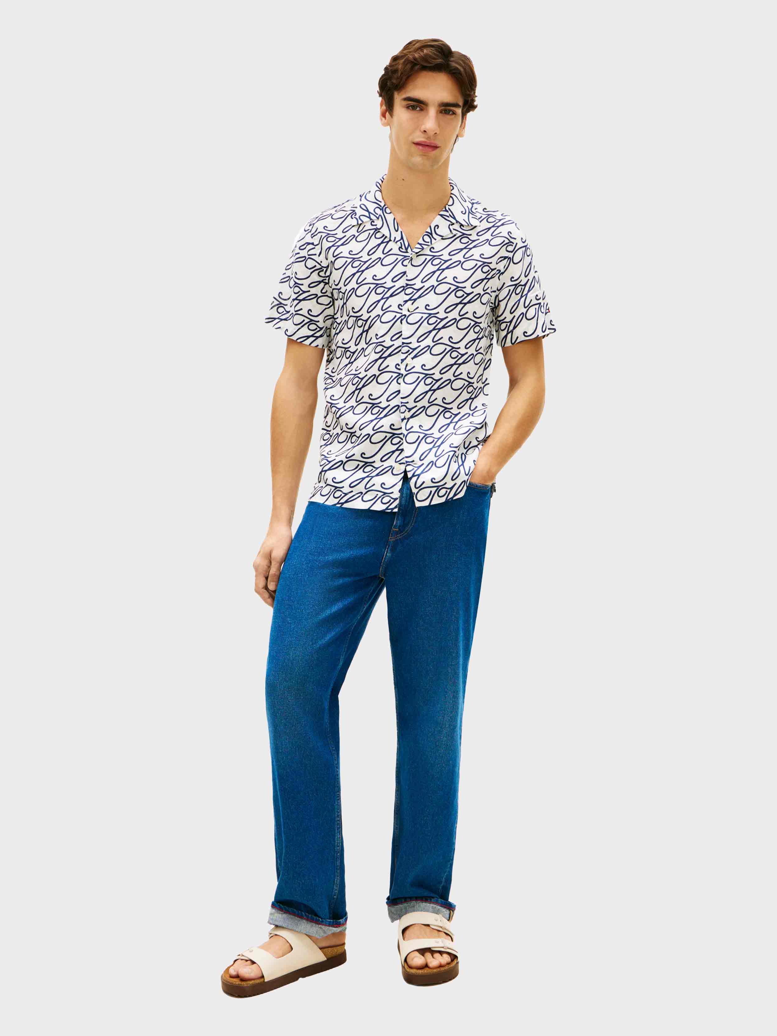 White / Navy