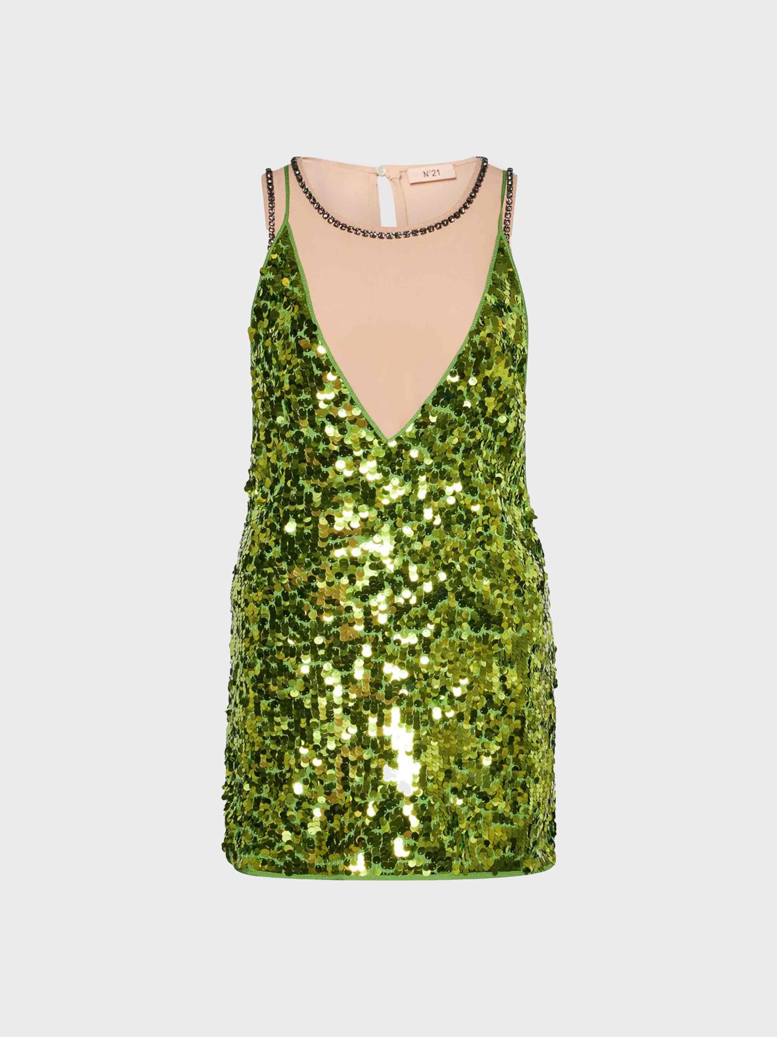 n21 green dress N21 N21 Bird Floral Print Dress, $822 | farfetch.com