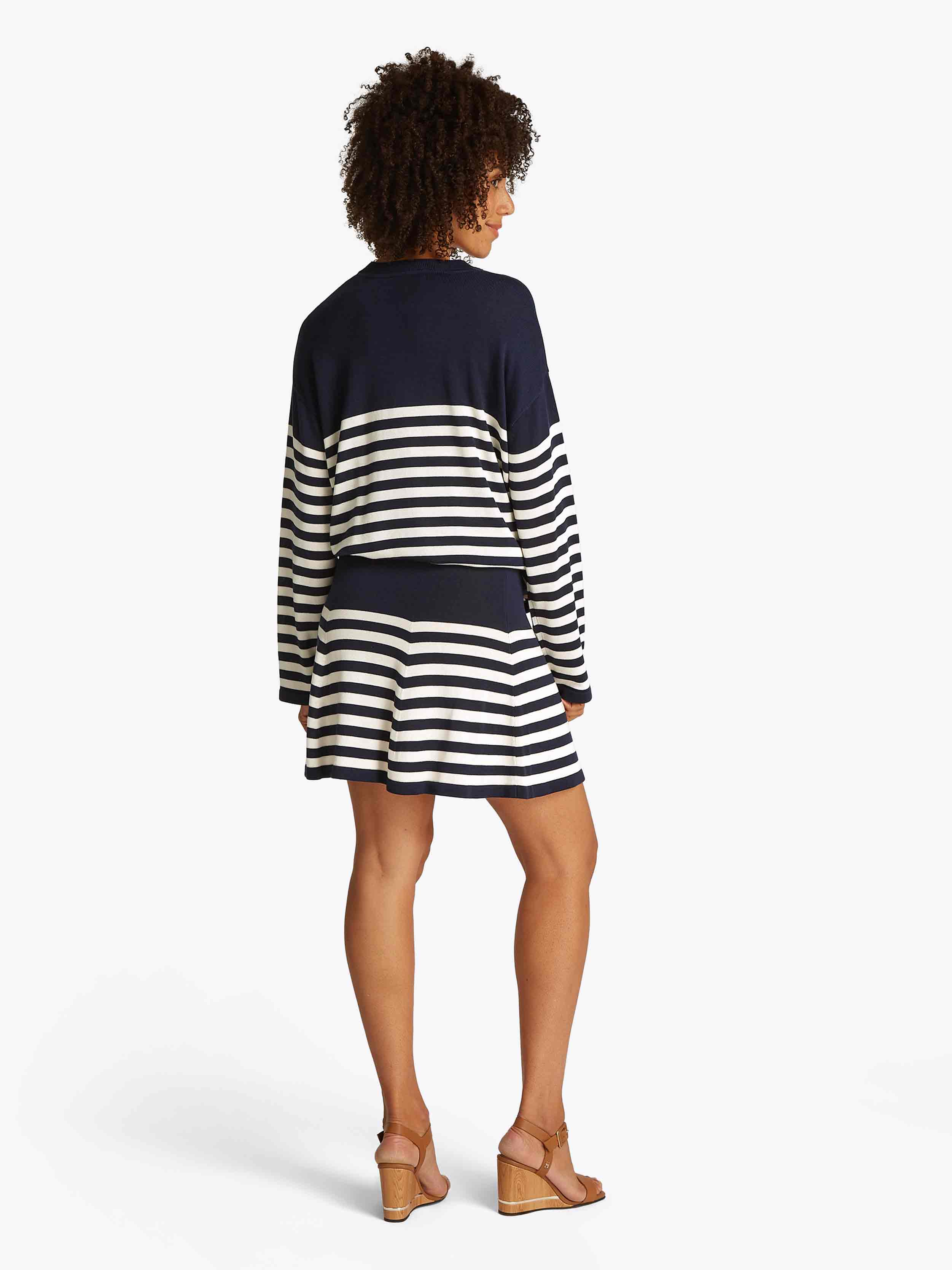 Ecru/Navy Blue