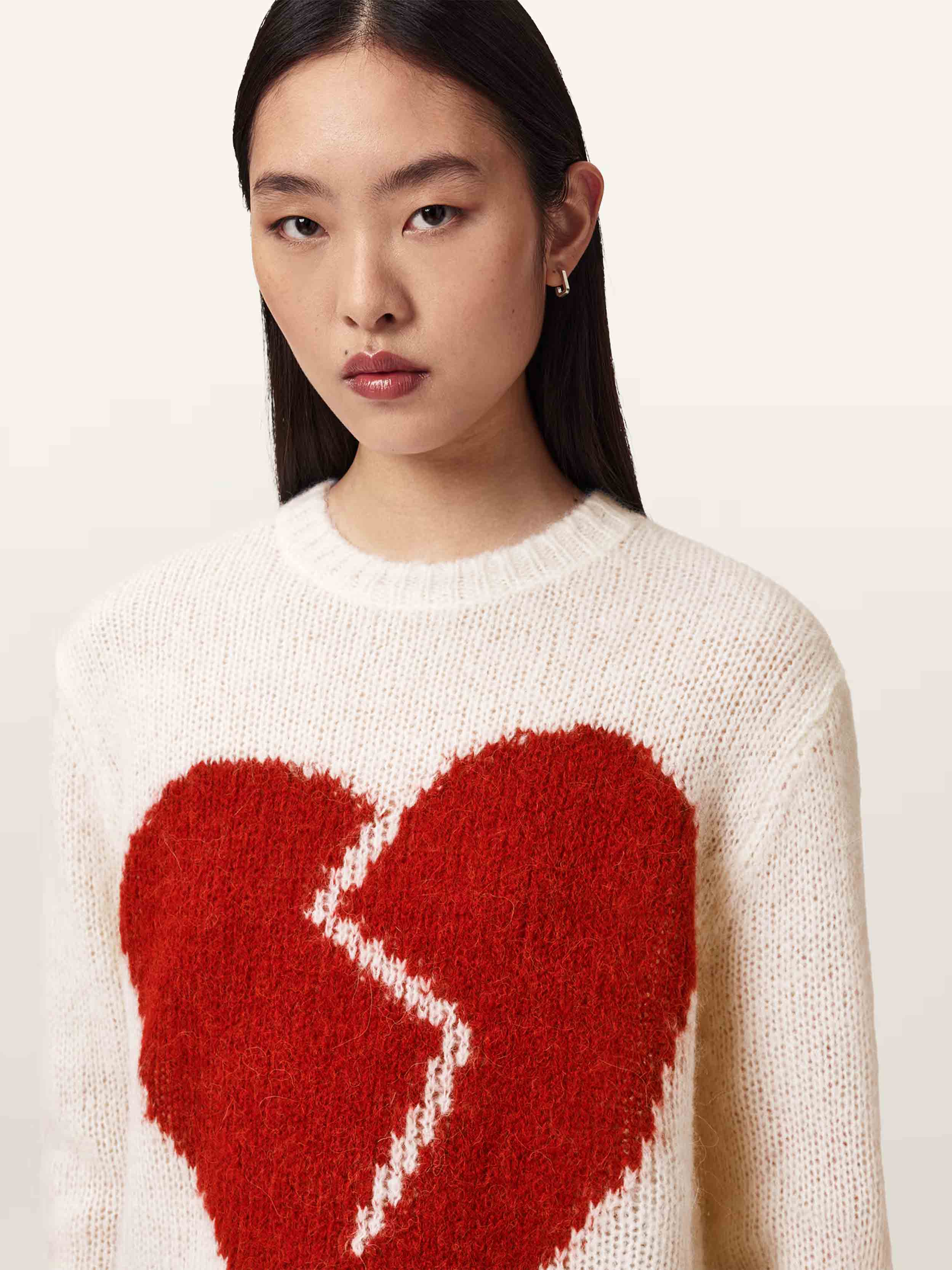 Ecru/Red