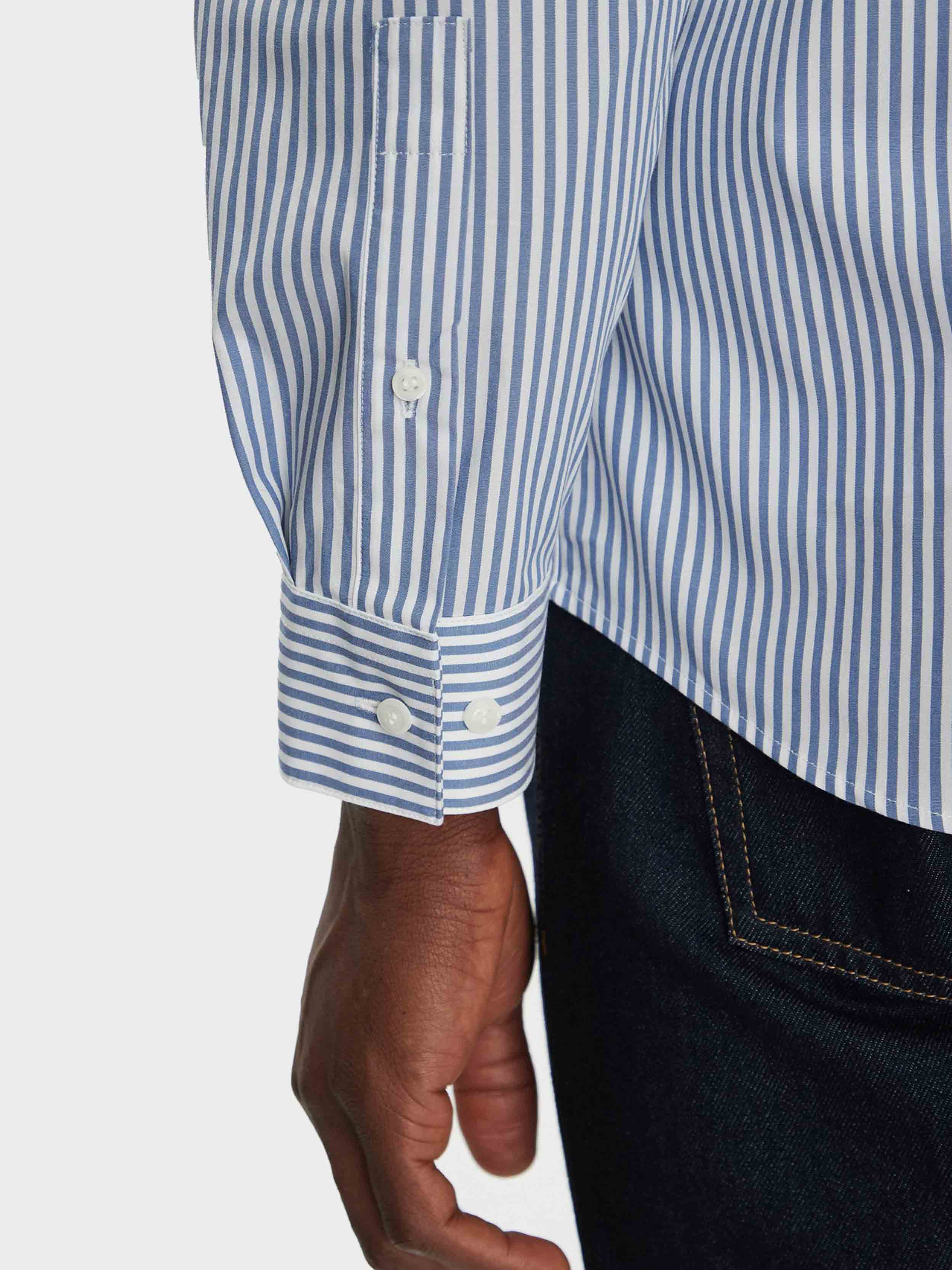 light Blue / White stripe