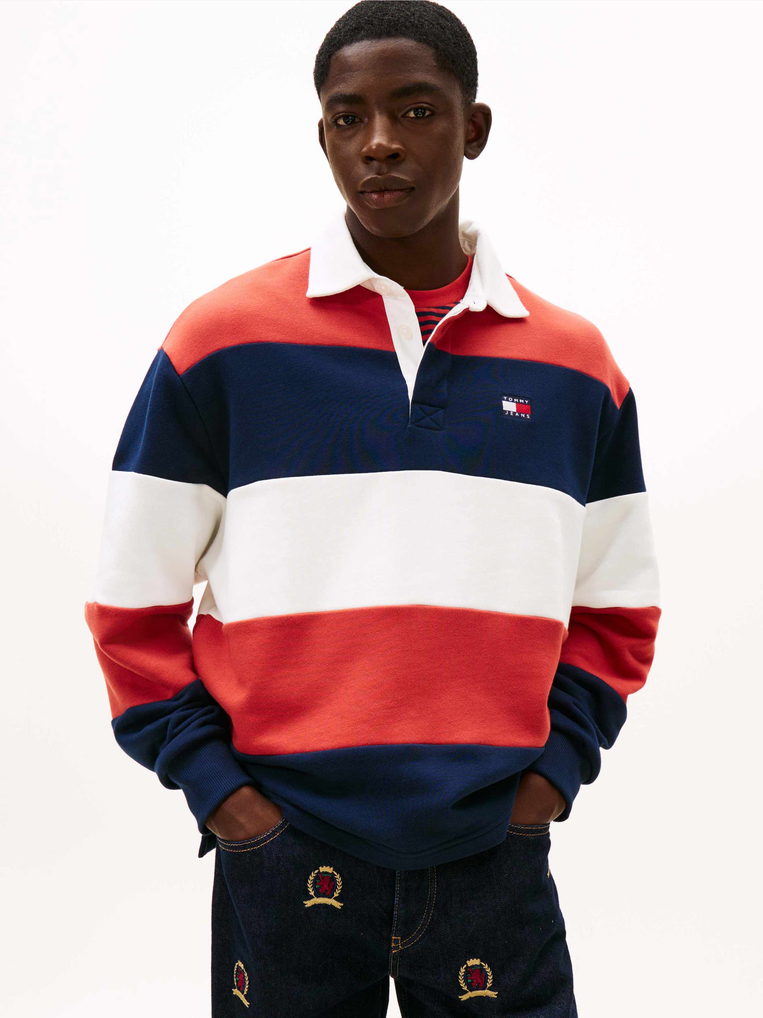 D N Navy / Terracotta Red / Ecru