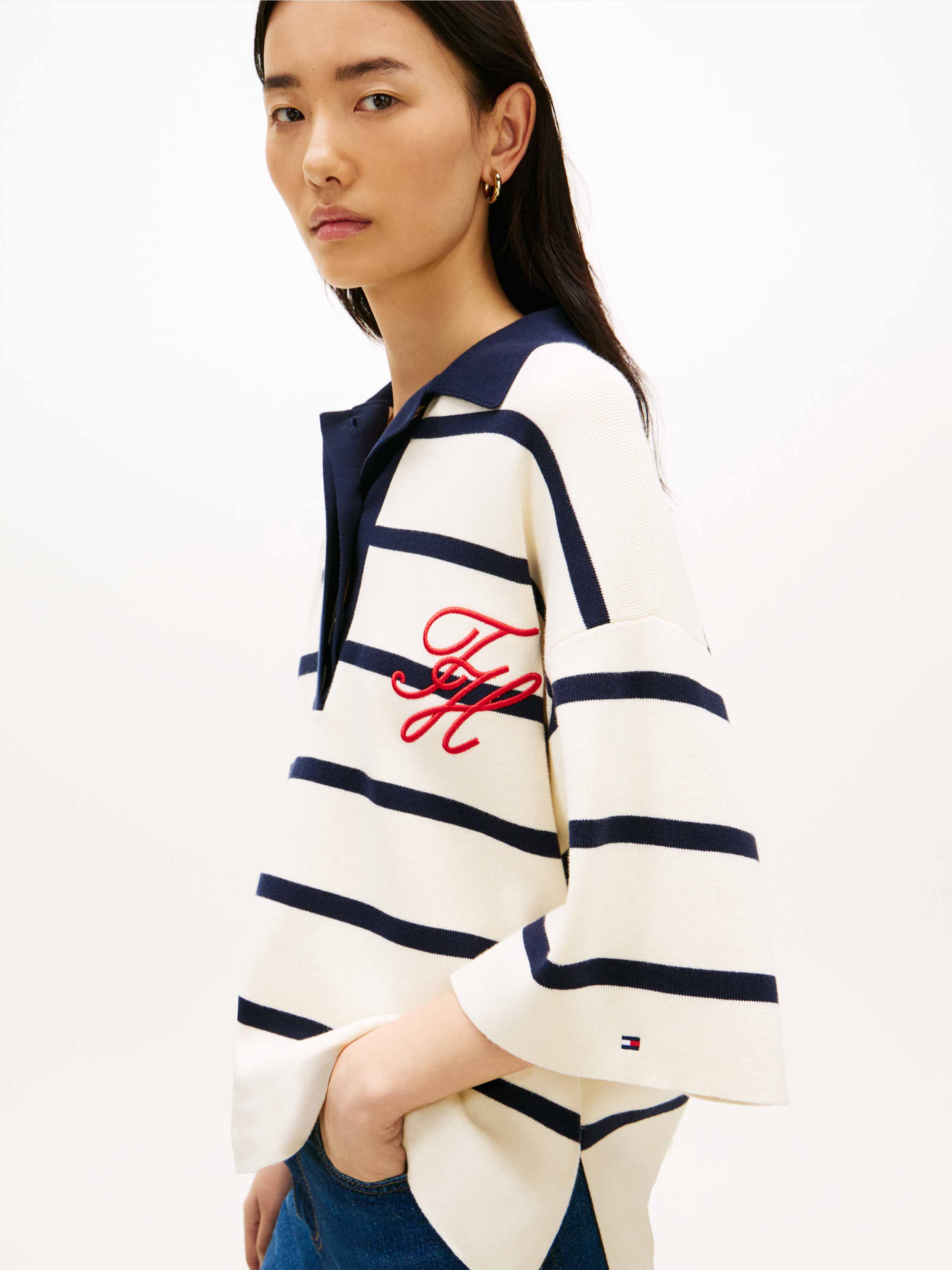 Navy/White Stripe