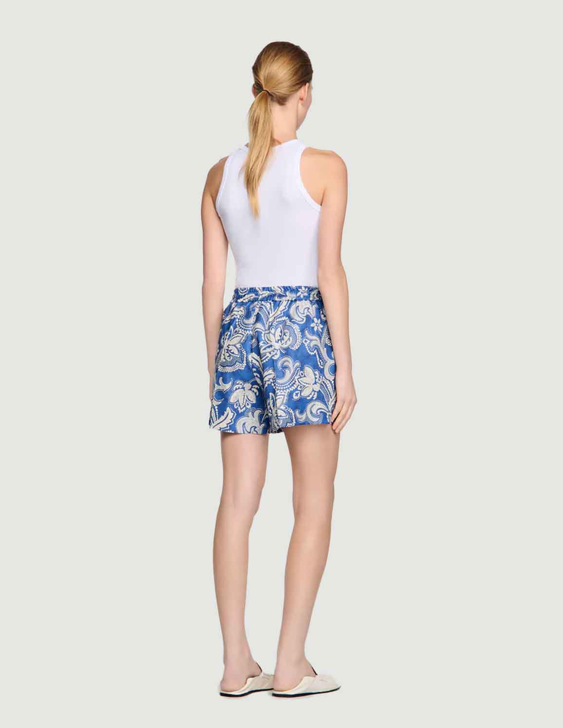 Blue / Ecru