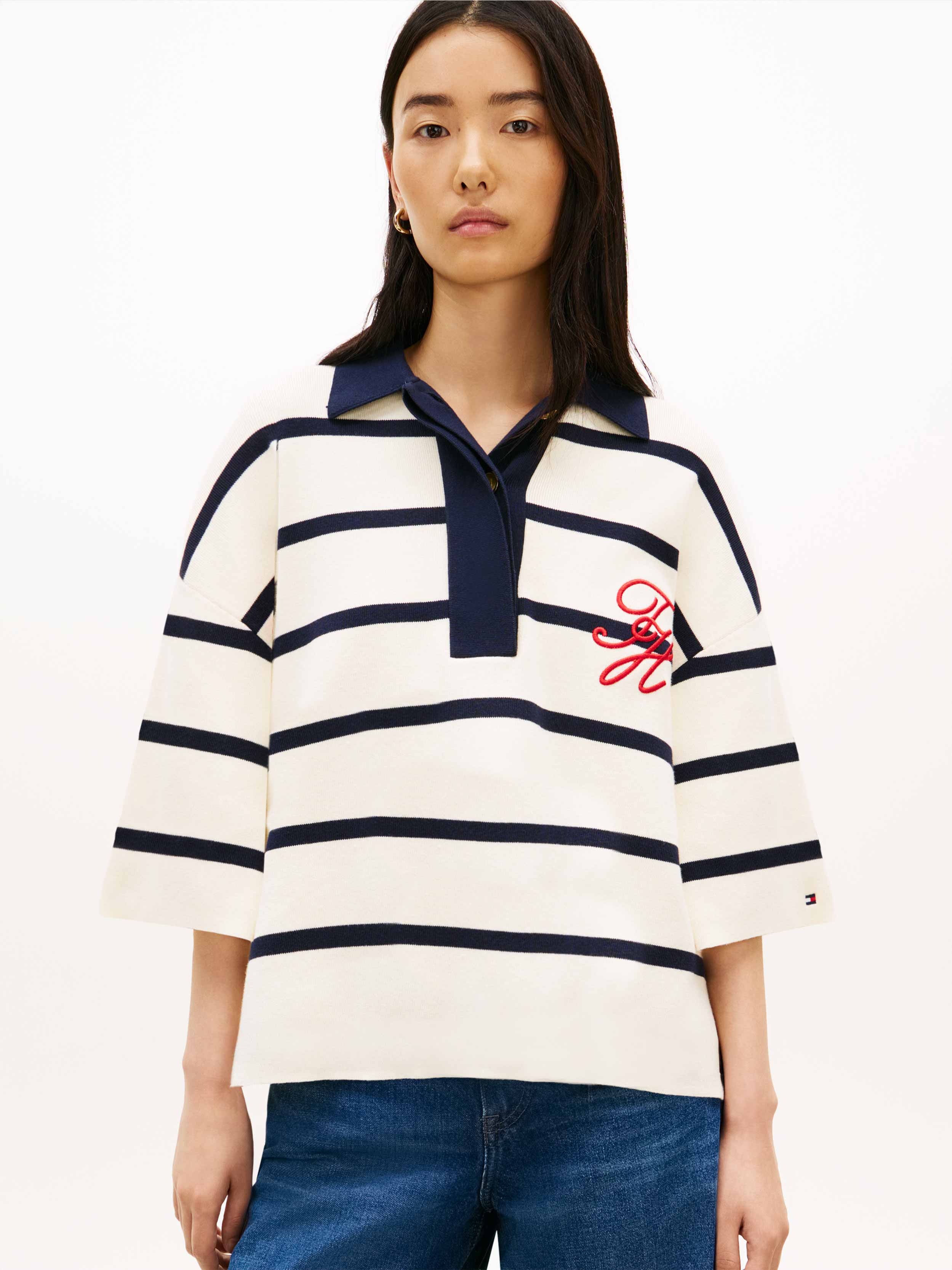 Navy/White Stripe