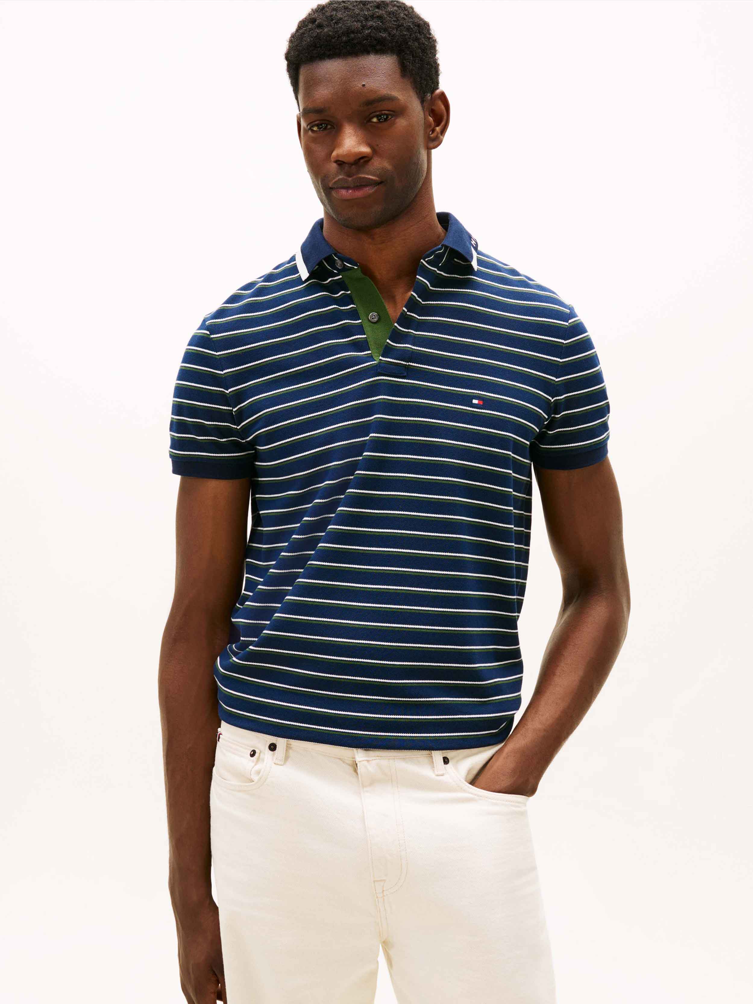 Navy \ White stripe