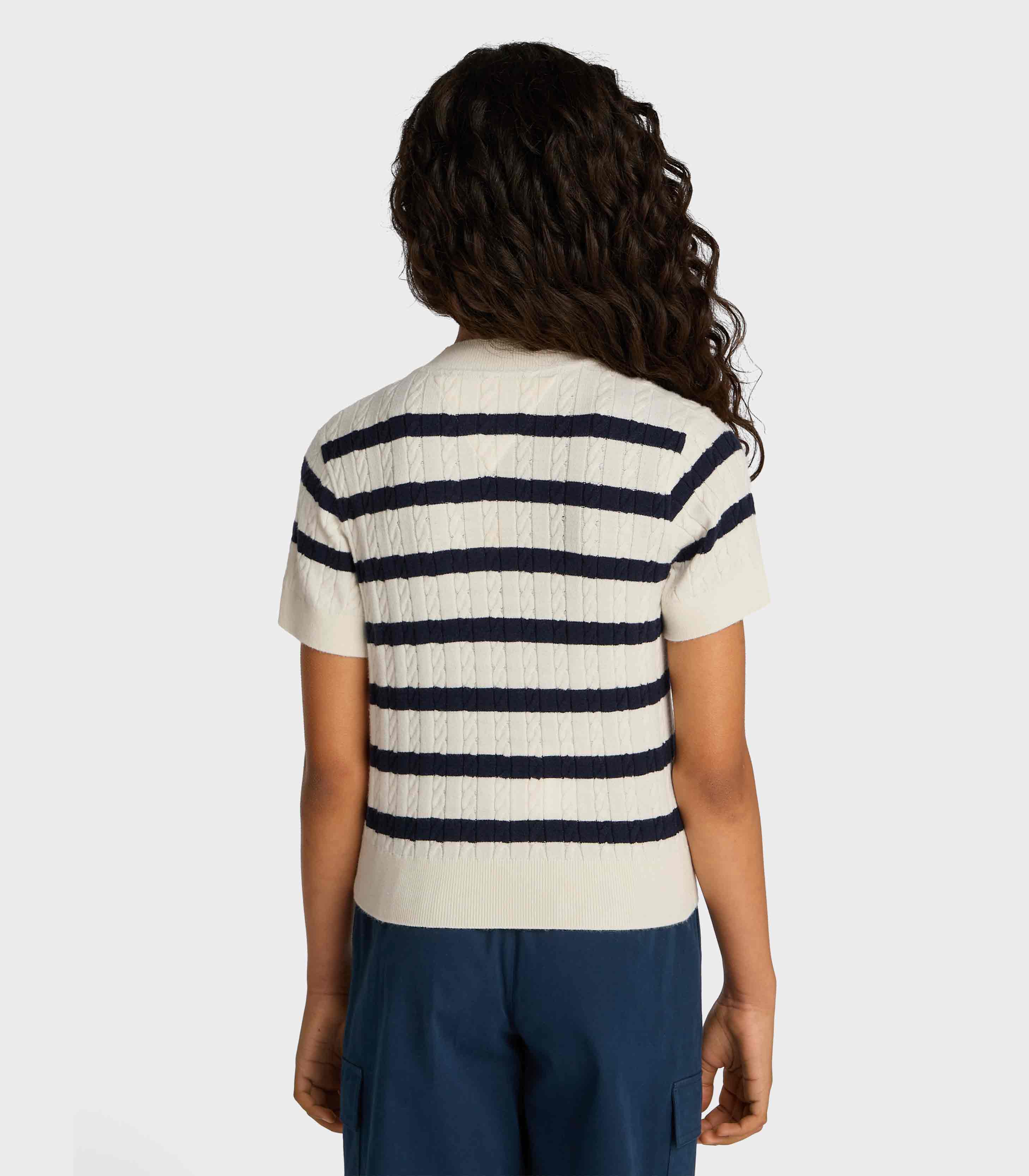 Navy / Ecru