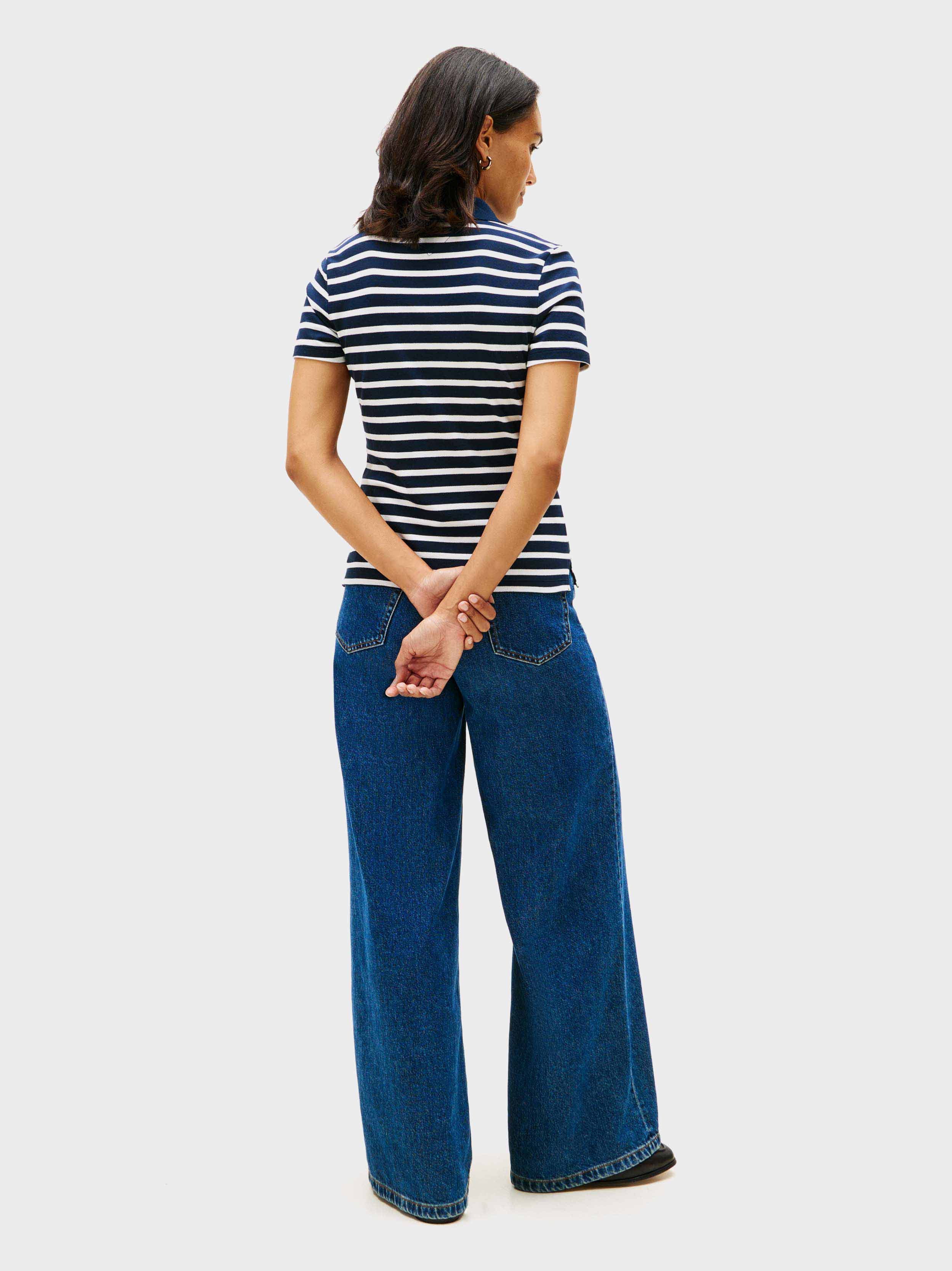 Navy \ White stripe