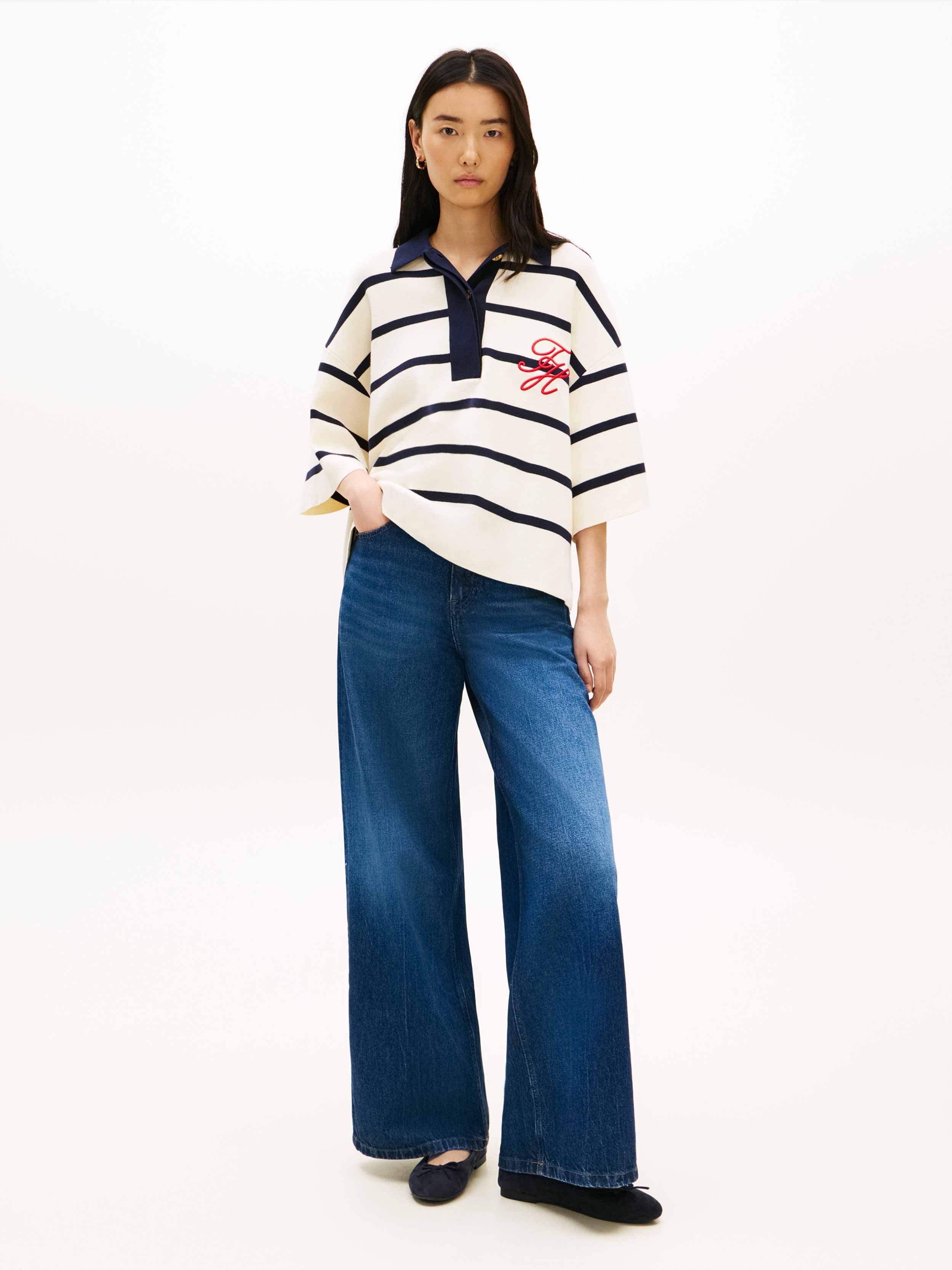 Navy/White Stripe