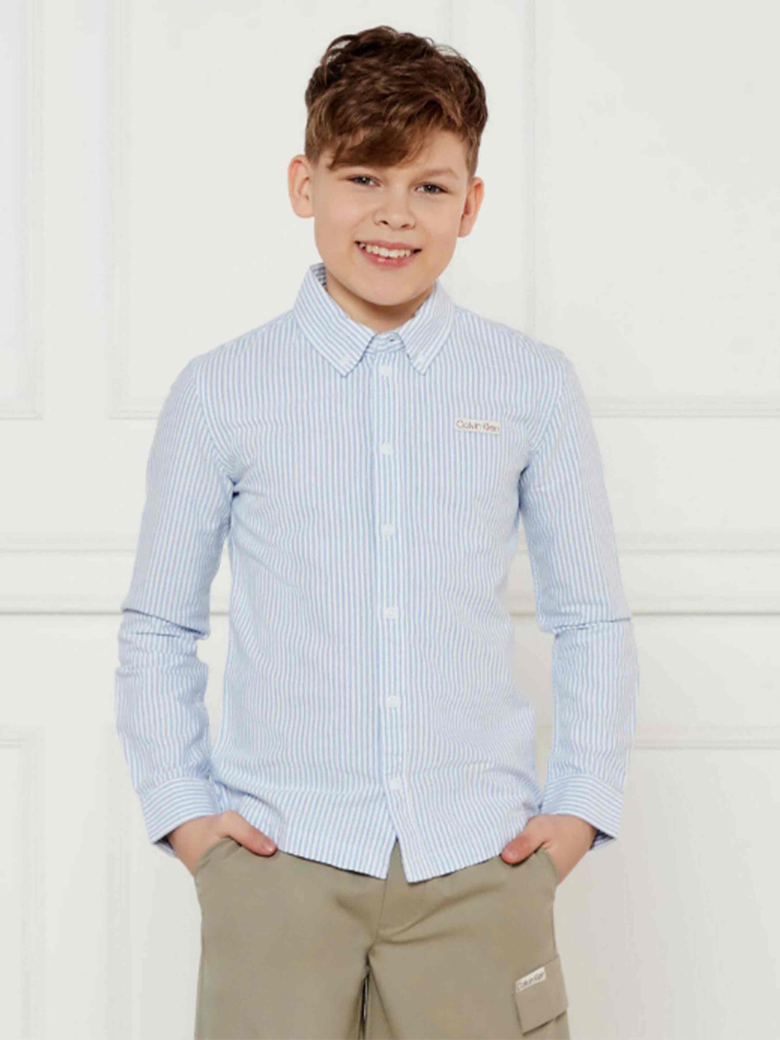 Light blue/White stripe