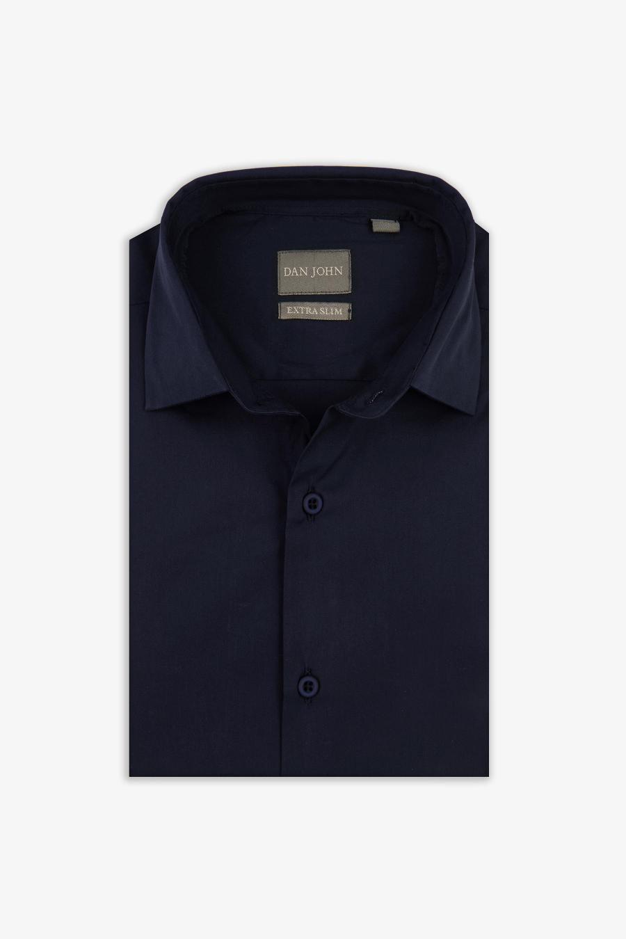 Dan john - slim plain stretch shirt - men