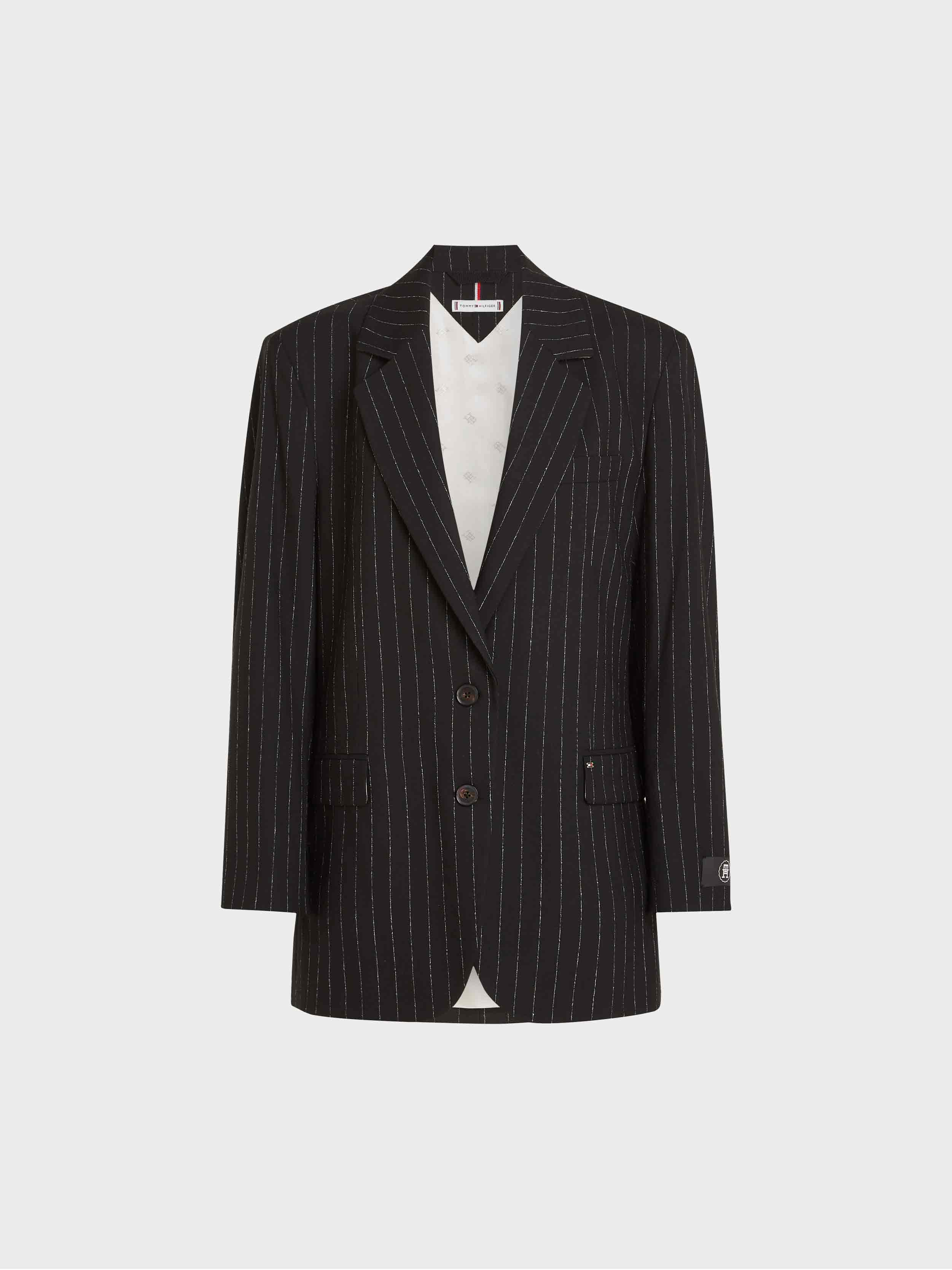 Tommy Hilfiger Women's Oversized Prep Pinstripe Blazer – O'five