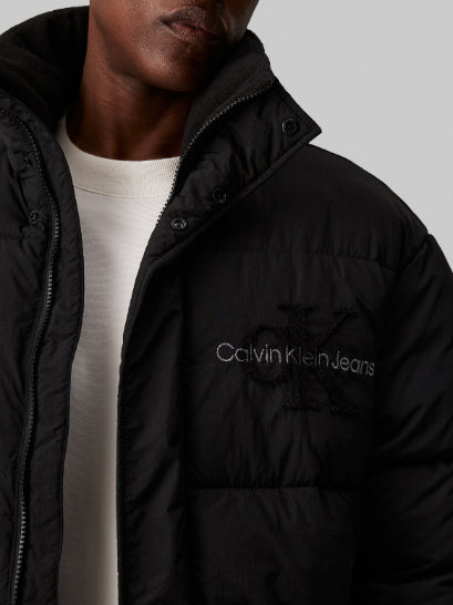 Calvin Klein Jeans Chenille Puffer jacket with Hood