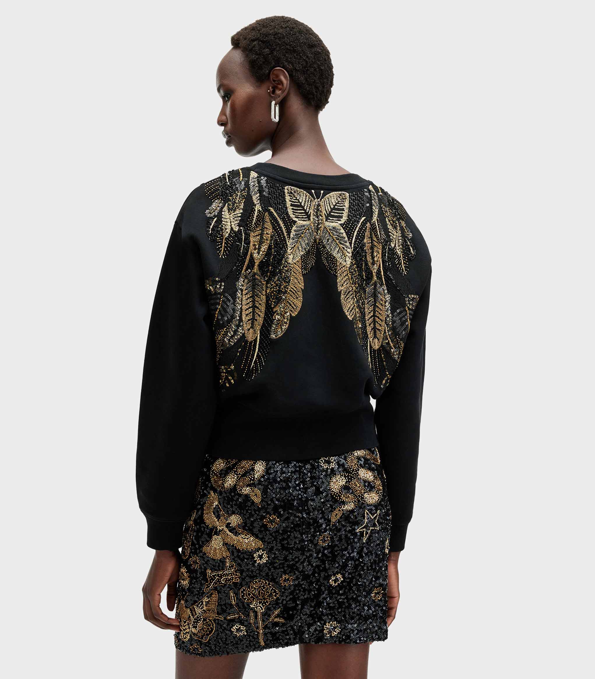 AllSaints- Separo Embellished Butterfly Sweatshirt - Main Image