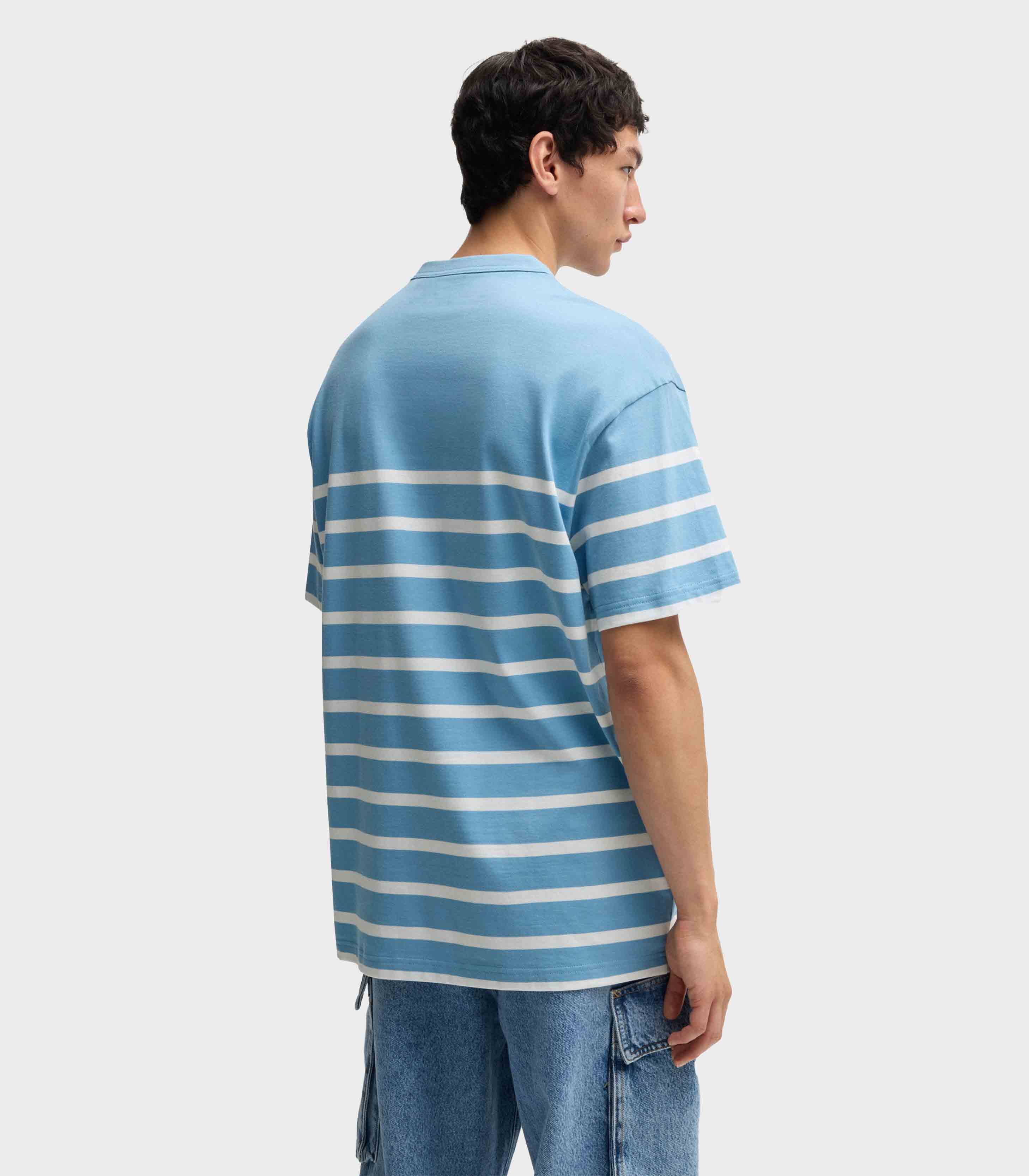 light Blue / White stripe