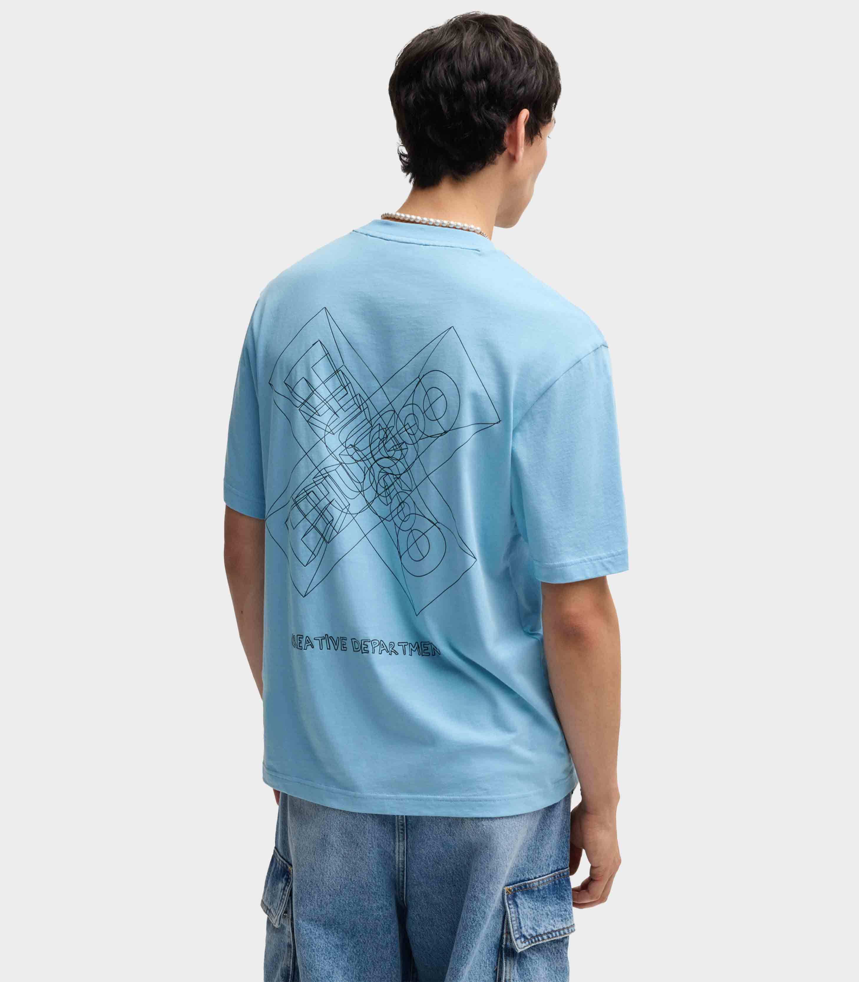 light Blue / White stripe