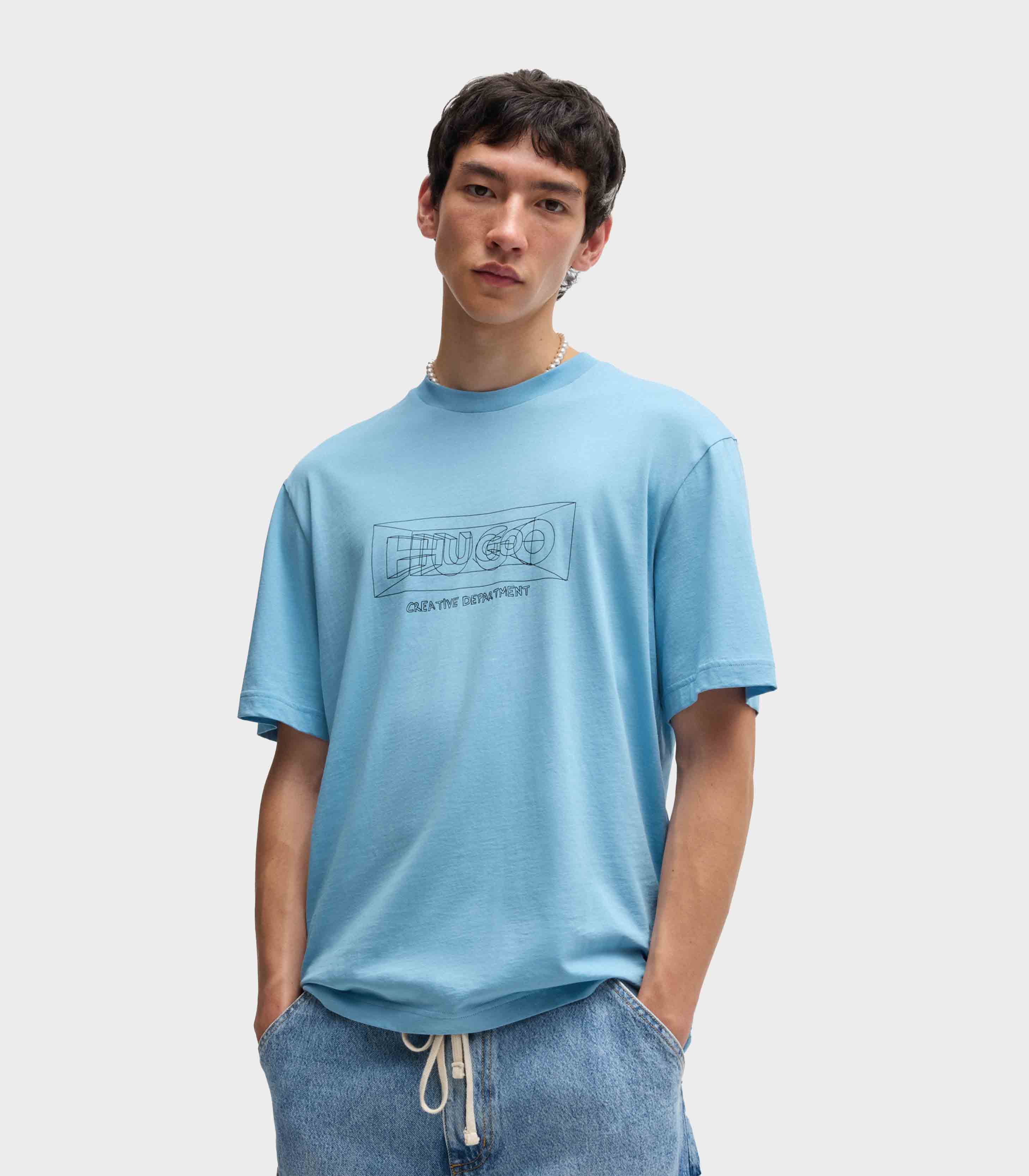 light Blue / White stripe