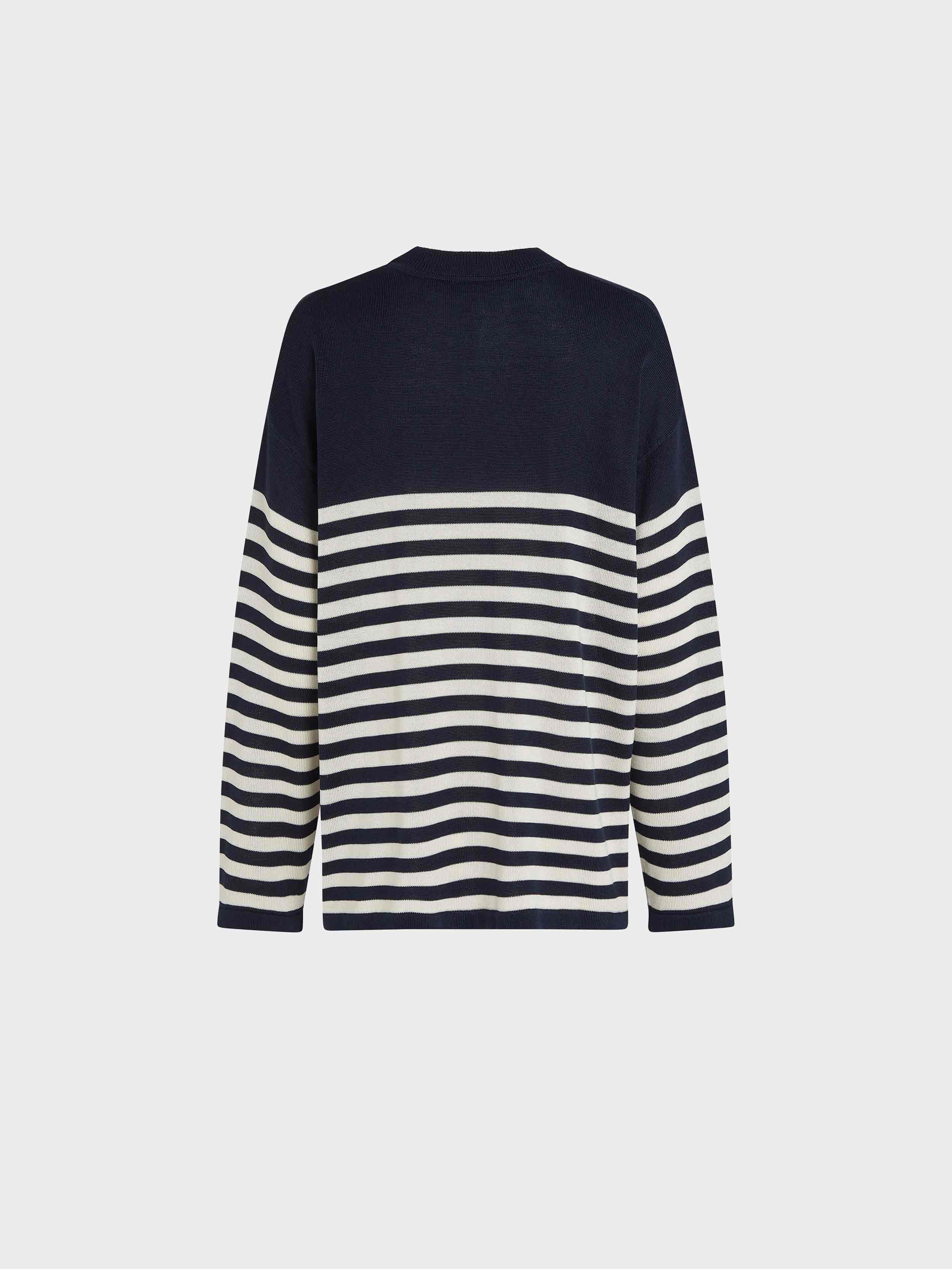 Ecru/Navy Blue