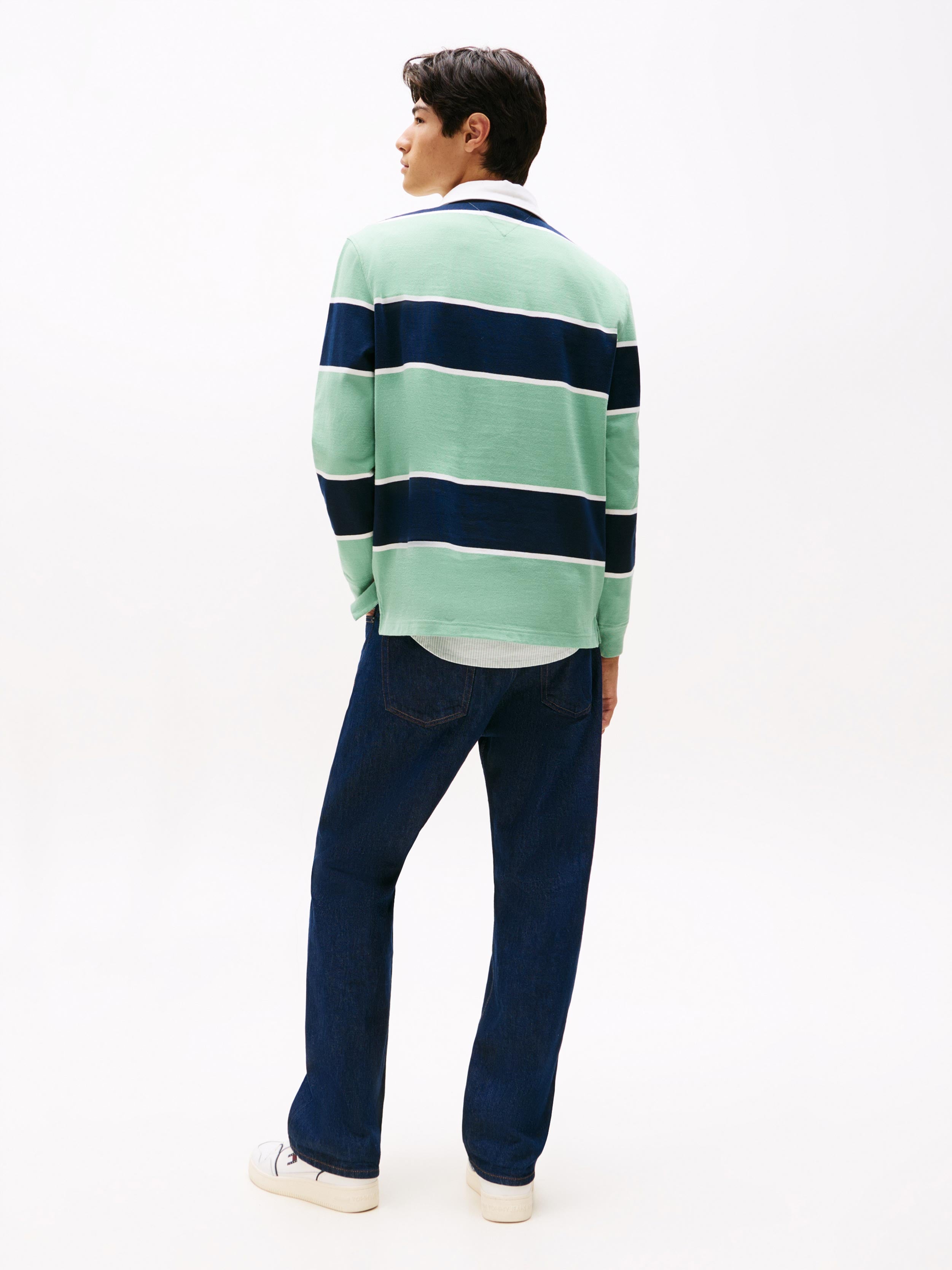 Mint Green / Navy Stripe