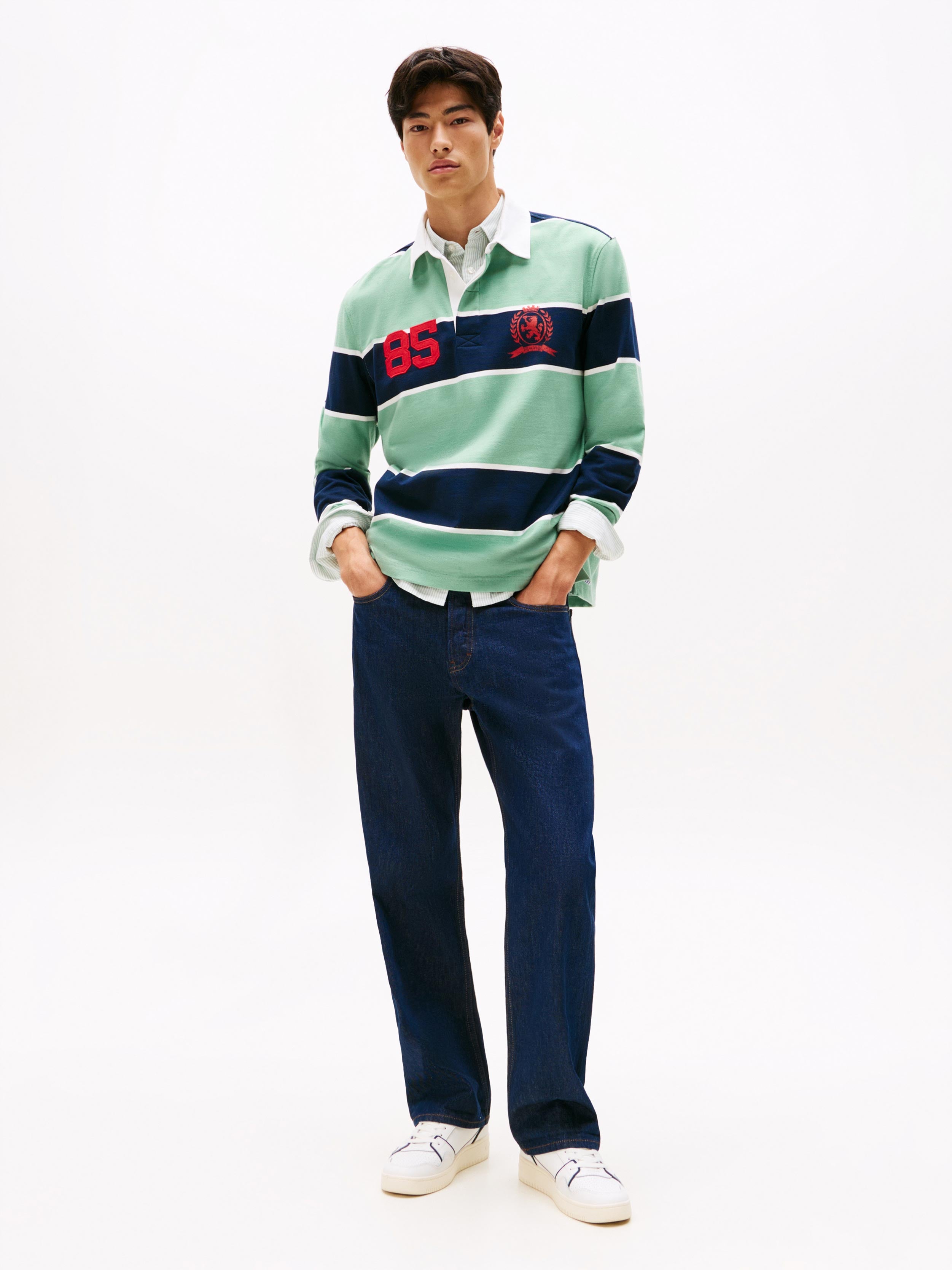 Mint Green / Navy Stripe