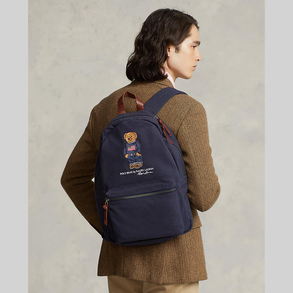 Polo Ralph Lauren – polo bear canvas backpack – men – Ofive Egypt