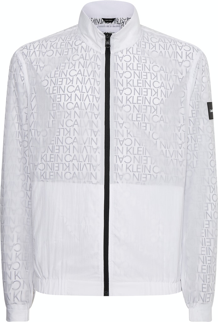 Calvin Klein – transparent ripstop logo zip up jacket – men – Ofive Egypt