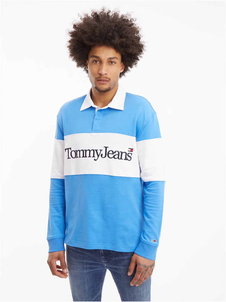 Tommy Jeans – relaxed fit rugby-shirt block-design – men – Ofive