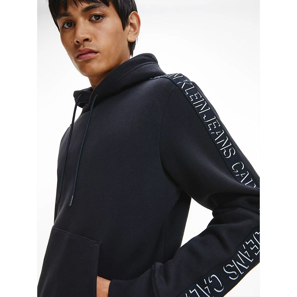 Calvin hoodie cotton Klein logo regular – Egypt – – tape men Jeans organic fit Ofive
