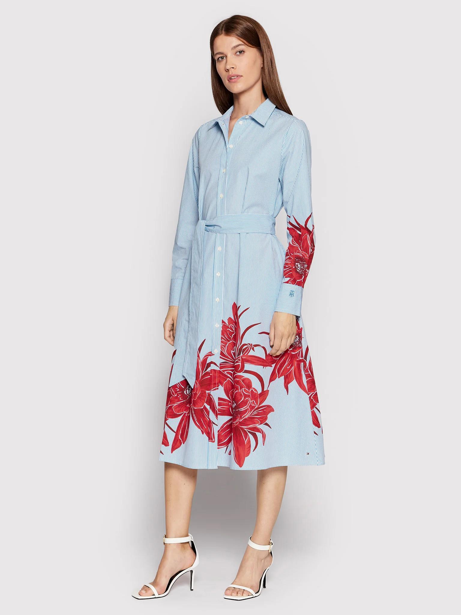 Tommy Hilfiger – floral print shirt dress regular fit – women – Ofive Egypt